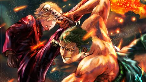 1920x1080 Resolution Roronoa Zoro Vs Sanji One Piece 1080p Laptop Full