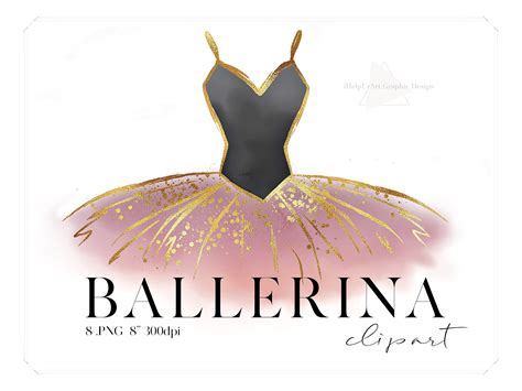 Ballerina Clipart Tutu Skirt Clip Art Ballet Illustration Etsy
