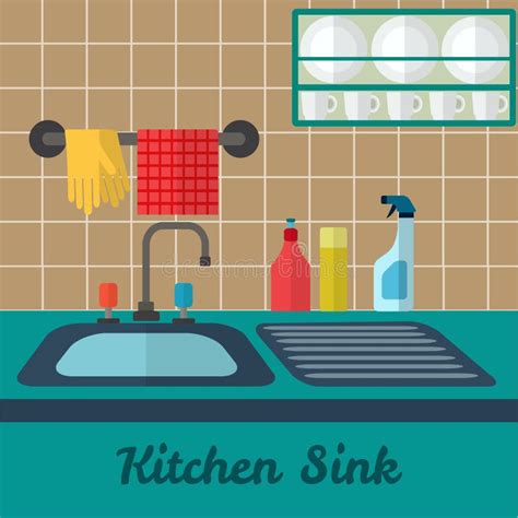 Kitchen Sink Vector Things In The Kitchen