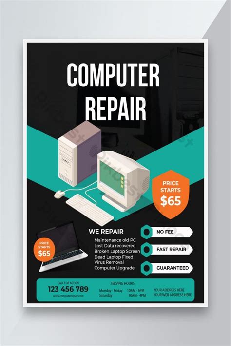 Computer Repair Ads Template Demetriusgonzalez Blog