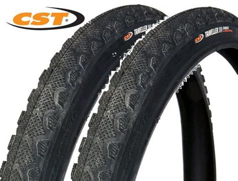 Cst 26 X 190 Semi Slick Mountain Bike Tyres Pair Ebay