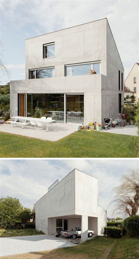 Simple Contemporary Concrete Homes Placement House Plans