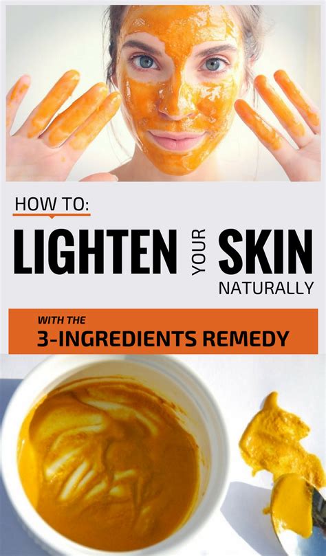 How To Lighten Your Skin Naturally With The 3 Ingredients Remedy