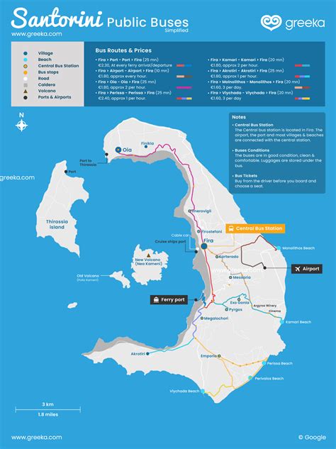 Where Is Santorini Map Of Santorini Greece Greeka
