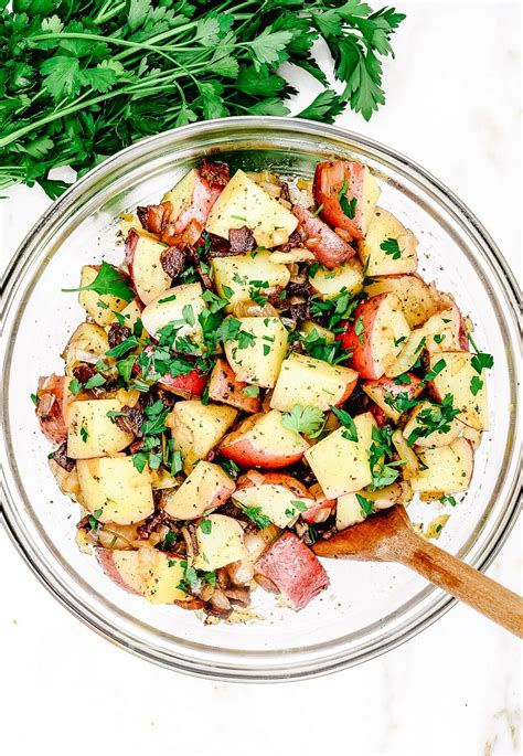 Warm Potato Salad With Bacon And Onion Recipe Add A Pinch