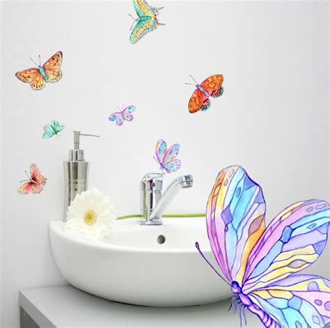 We have several options of butterfly bathroom decor with sales, deals, and prices from brands you trust. Butterfly Wall Decals 9-Set, Bathroom Decor, Decals for ...