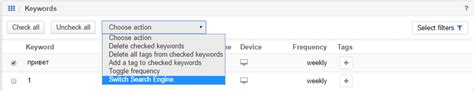 Keyword Monitoring For Bing Yahoo And Yandex In The Sistrix Optimizer