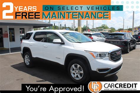 Pre Owned 2018 Gmc Acadia Sle Utility In Tampa 4940 Car Credit Inc