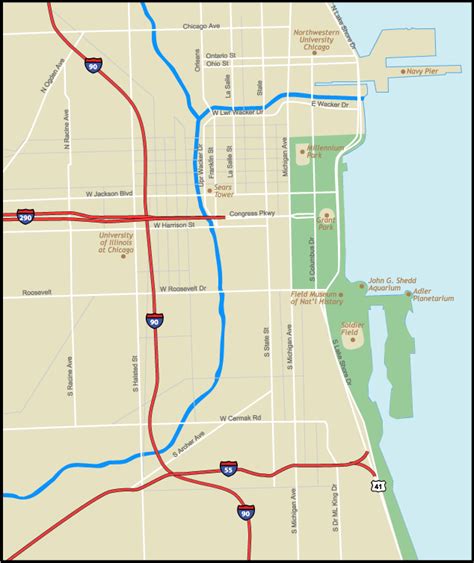 Chicago Illinois Map