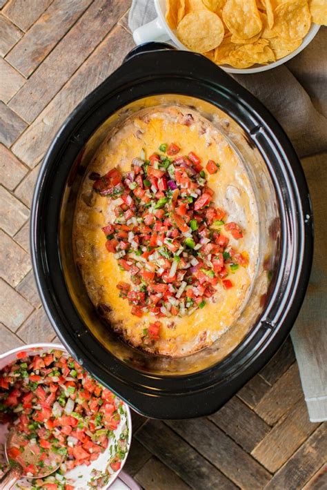 19 Easy Slow Cooker Dip Recipes For Tailgating Ranch Bean Dip Slow