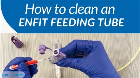 How To Clean An Enfit Feeding Tube Youtube