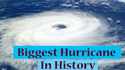 What Is The Biggest Hurricane Recorded In History Youtube