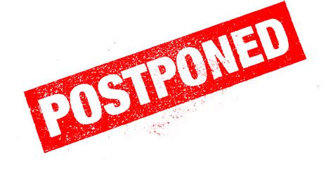 Postponed Stamp Png Transparent