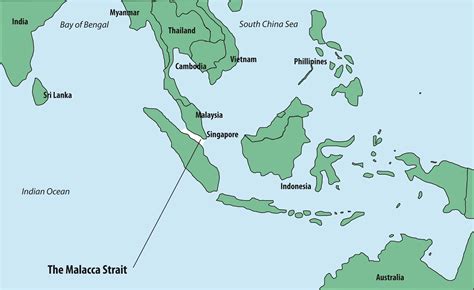 33 Straits Of Malacca Map Maps Database Source