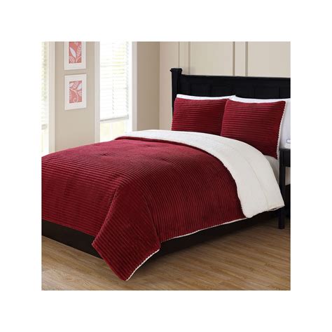 Normally, our team will track the evaluation of customers on. Ribbed Plush Comforter Set, Red #Comfortersets | Comforter ...