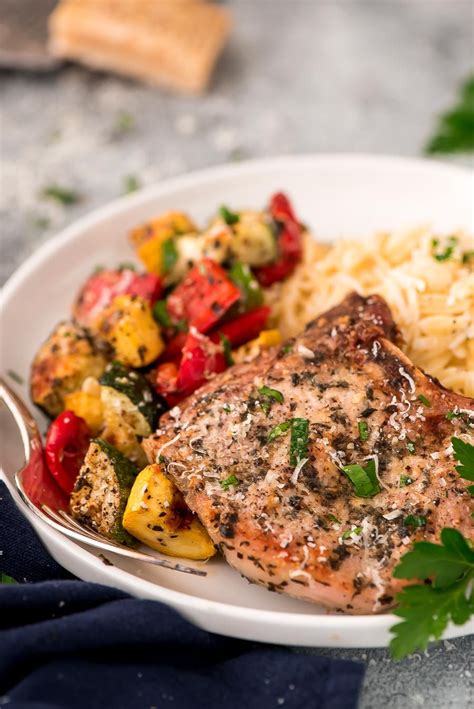 Rated #1 in customer satisfaction among leading meal kit companies! Italian Pork Chops {Baked with Veggies} | Lil' Luna | Recipe | Italian pork chops, Pork recipes ...