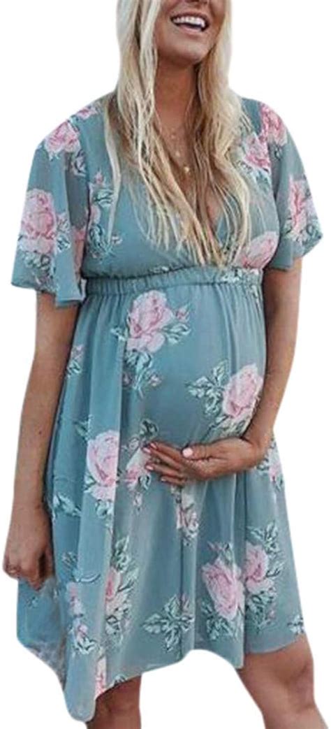 Hulday Maternity Wear Maternity Dress Summer Dresses Womens Mama Dress Pregnant Maternity