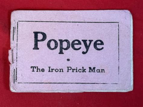 Vintage Tijuana Bible Eight Pager Comic Book Popeye The Iron Prick Man 19 99 Picclick