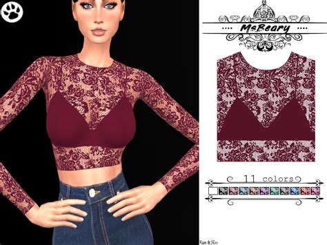The Sims Resource Lace Top