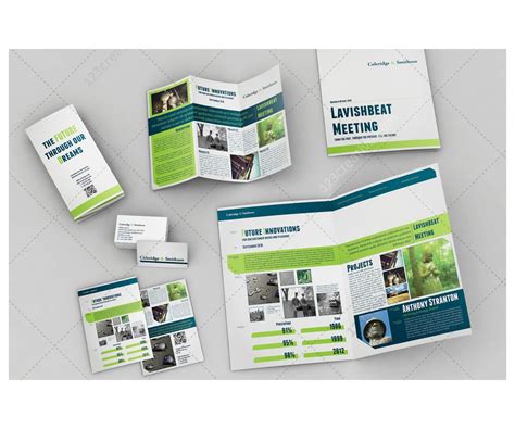 Printable Layout Templates Set Of Brochures Corporate Indentity