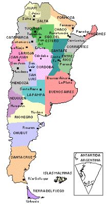 Mapa Politico De Argentina Provincias Y Capitales Para Imprimir