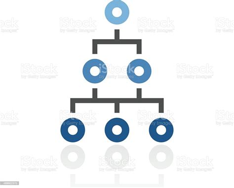Organization Chart Icon On A White Background Royal Series Stock