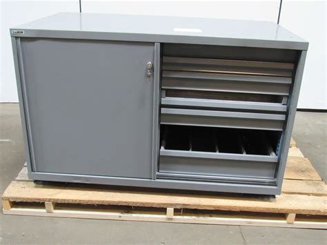 (2) tool cabinet, each with 8 extensions, 720x720x1000 mm, equipment for measuring content: LISTA DOUBLE WIDE 13 DRAWER Industrial Tool Part Storage ...