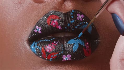 Watch Watch Floral Lip Art Bloom In 60 Seconds Allure Video Cne