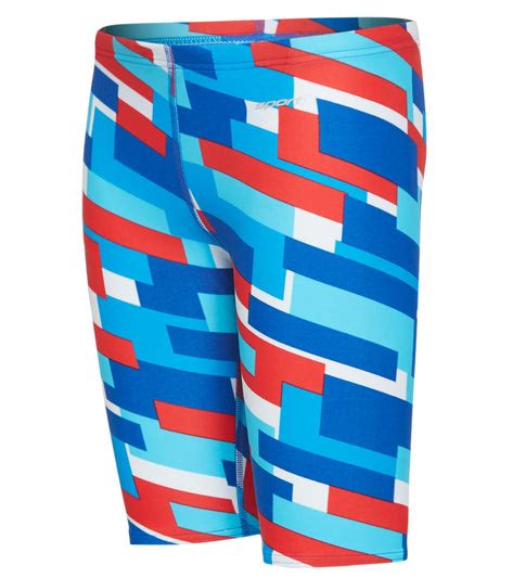 Sporti Cubism Usa Jammer Swimsuit Youth 22 28 At