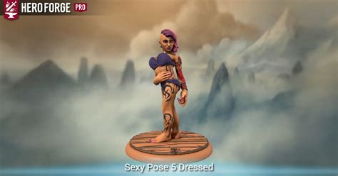 Sexy Pose 5 Dressed Made With Hero Forge