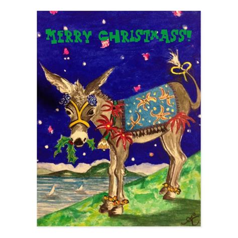 Donkey Christmas Cards
