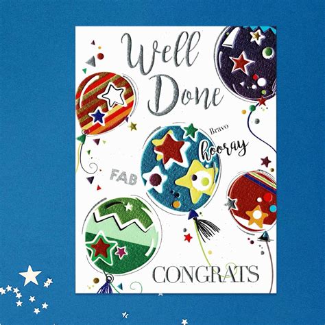 Bling Well Done Bravo Fab Hooray Congrats Greeting Card