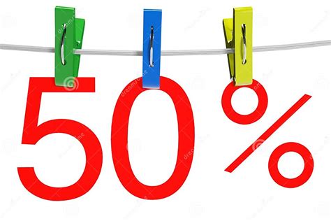 50 Percent Sale Symbol Stock Illustration Illustration Of Money 25136042