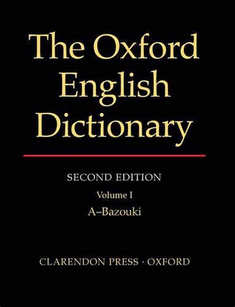 The Oxford English Dictionary 20 Volume Set By Ja Simpson Hardcover 9780198611868 Buy