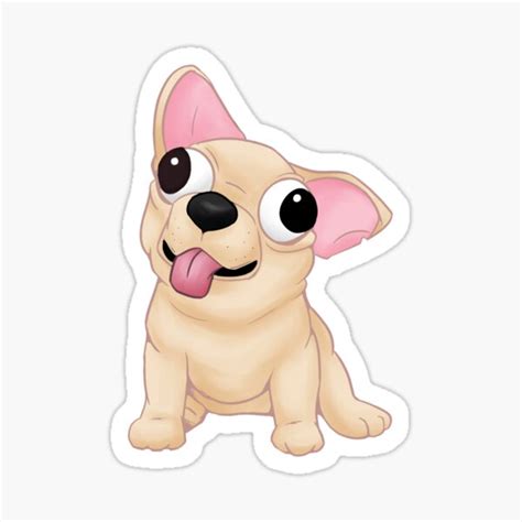 Derp Doggo Sticker For Sale By Ginnymilling Redbubble