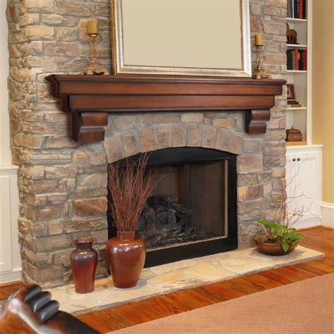 Pearl Mantels Auburn Traditional Fireplace Mantel Shelf