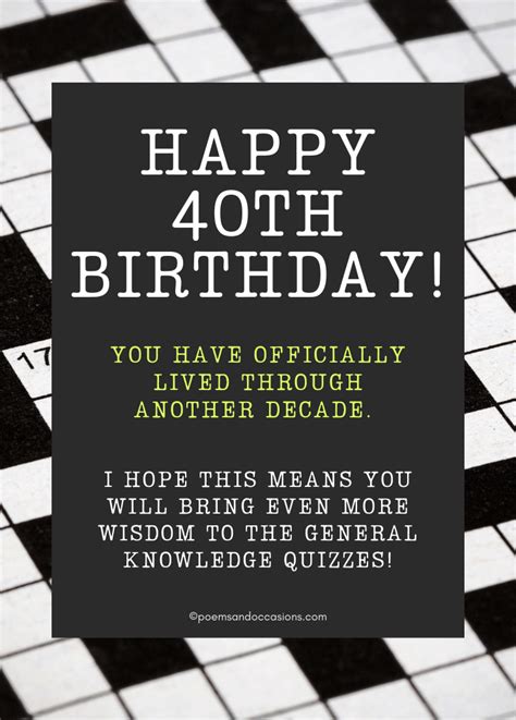 Happy 40th Birthday 130 Milestone Messages For The Big 40 Poems And