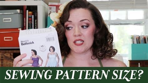 how to choose a sewing pattern size youtube