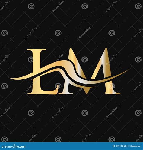 Letter Lm Logo Design Initial Lm Logotype Template For Business And