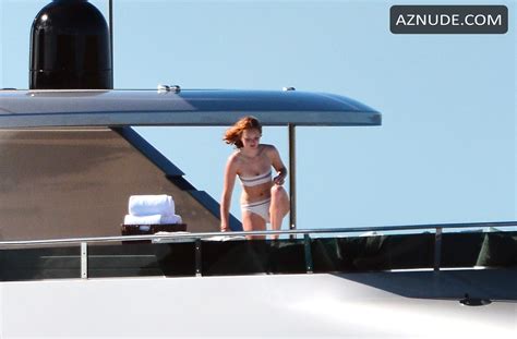 Lily Cole Topless On A Yacht In St Barts Aznude