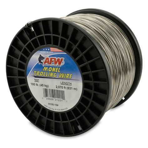 American Fishing Wire Monel Trolling Wire 10 Pound Spool Test 100