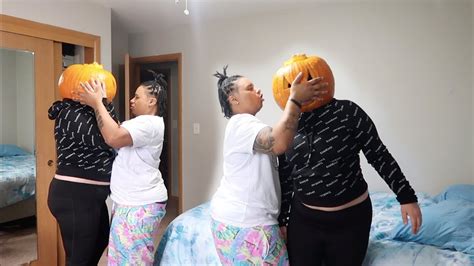 Head Stuck In Pumpkin Prank Hilarious Youtube