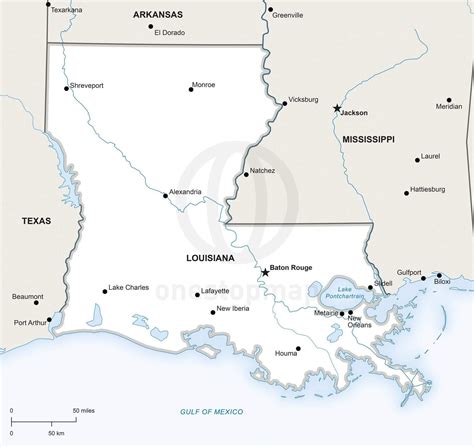 Printable Map Of Louisiana Cities