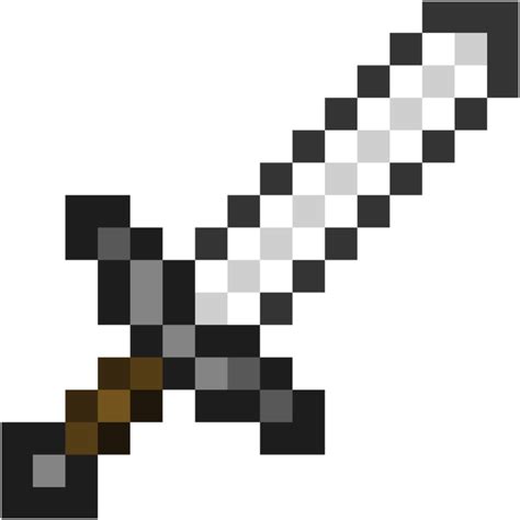Minecraft Papercraft Iron Sword