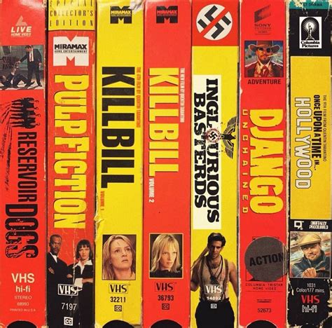 Quentin tarantino's sphere of cultural influence has expanded so much over the past 27 years that when the trailer for his upcoming once upon a time in. Quentin Tarantino Fan Club on Instagram: "QT movies #VHS ...