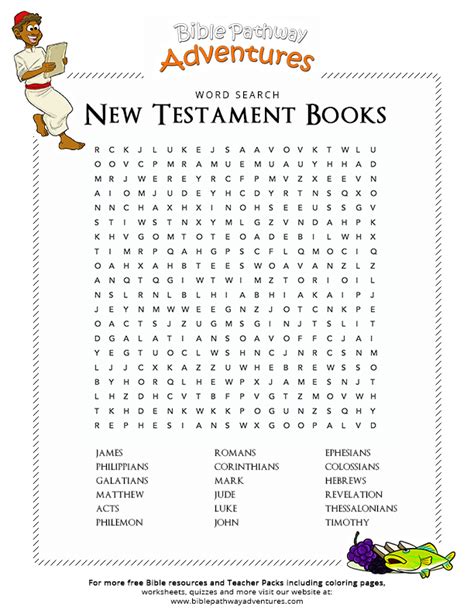 Free Bible Word Search New Testament Books New Testament Books