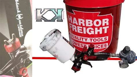Harbor Freight Black Widow Paint Gun Bucket Project Youtube