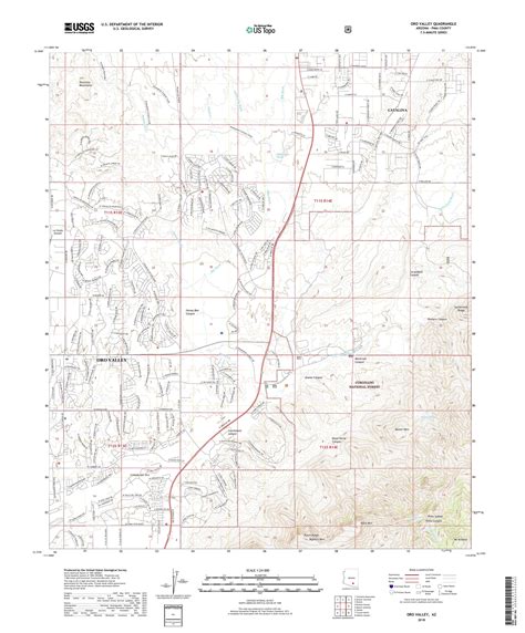 Mytopo Oro Valley Arizona Usgs Quad Topo Map