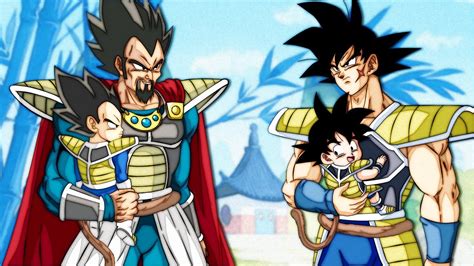 What If Goku And Vegeta Escaped To Earth With Bardock And King Vegeta