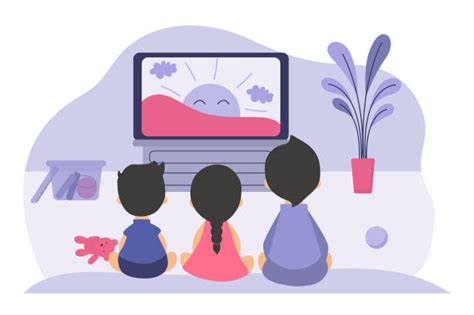 Kids Watching Tv Illustrations Royalty Free Vector Graphics And Clip Art